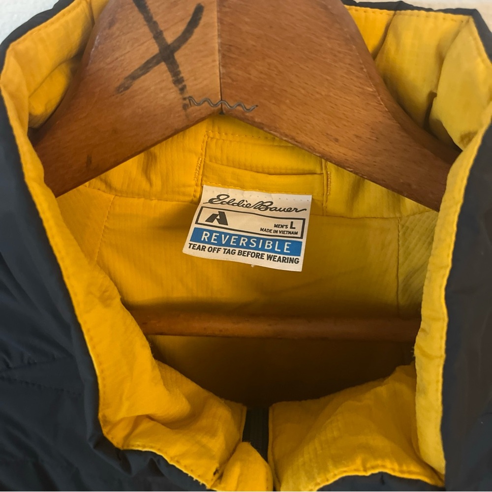 Eddie Bauer Ignite light Reversible Outdoor Hiking puffer Jacket Full Zip Men L - Picture 3 of 10